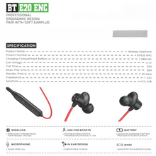 Wireless Neckband Earphones Bt-E20