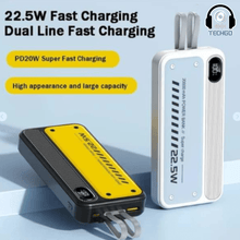 PD Power Bank 20000mAh With 22.5W Superfast Charging Power Bank Techgo 