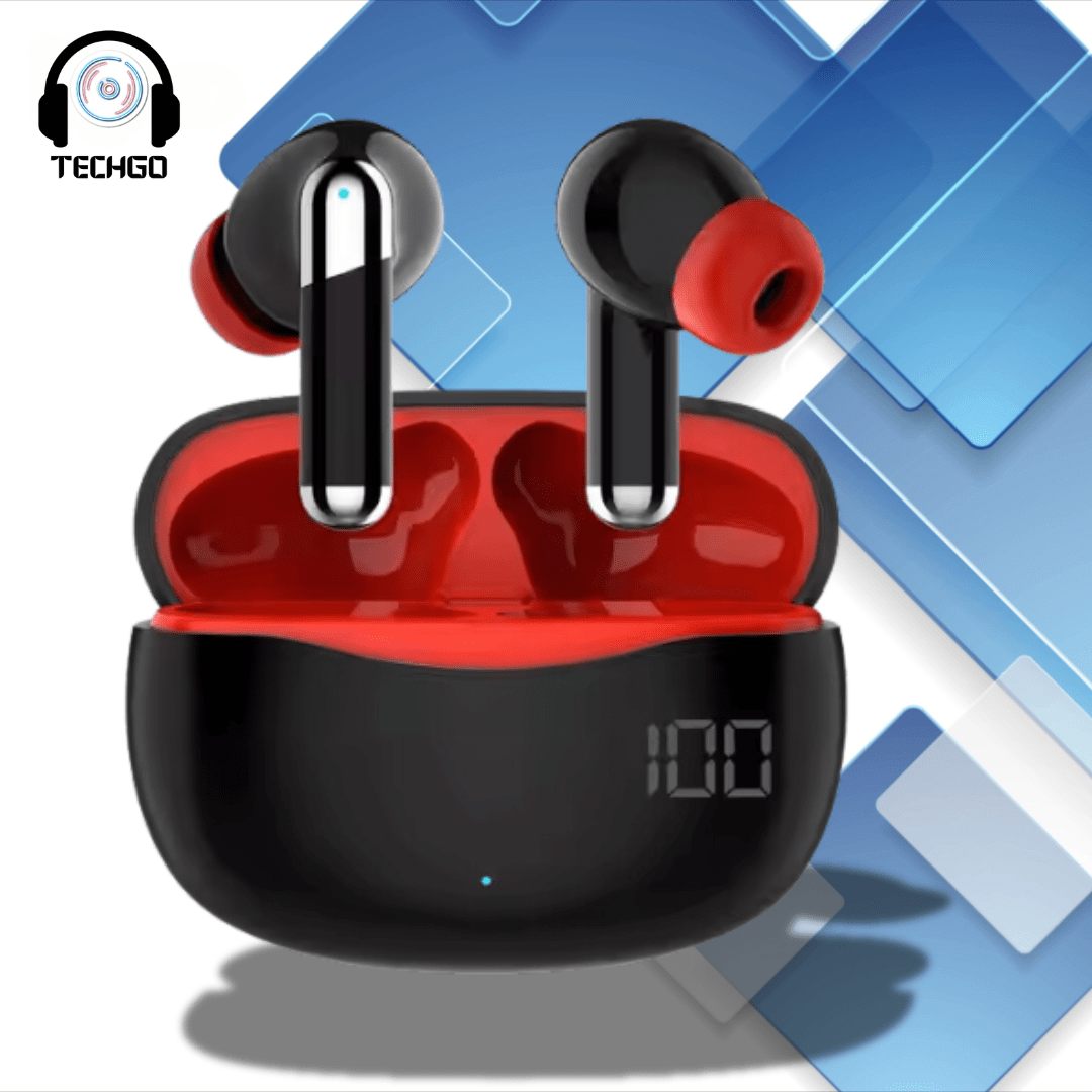 TWS Wireless Earbuds | Touch-controlled ANC & ENC Noise Canceling Wireless Airbuds Techgo 