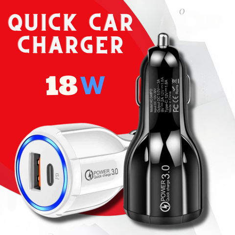 Fast Dual socket Charger |  PD QC 3.0 charger